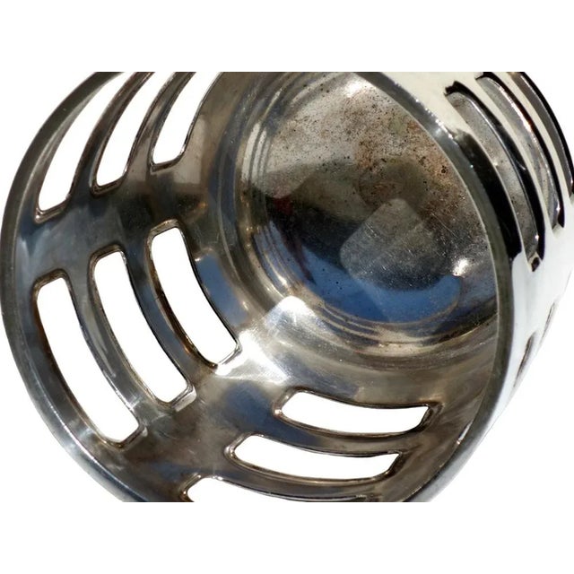 1930s Art Deco Alpacca Silver Fruit Holder Bucket from Gio Ponti Calderoni, 1930s For Sale - Image 5 of 8