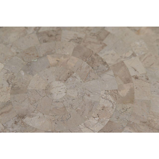 Mid-Century French Iron and Stone Table For Sale - Image 5 of 14