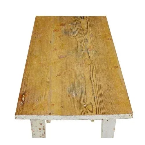 Swedish 19th century rustic painted pine table circa 1870. Practical piece of scandinavian furniture with multiple uses...