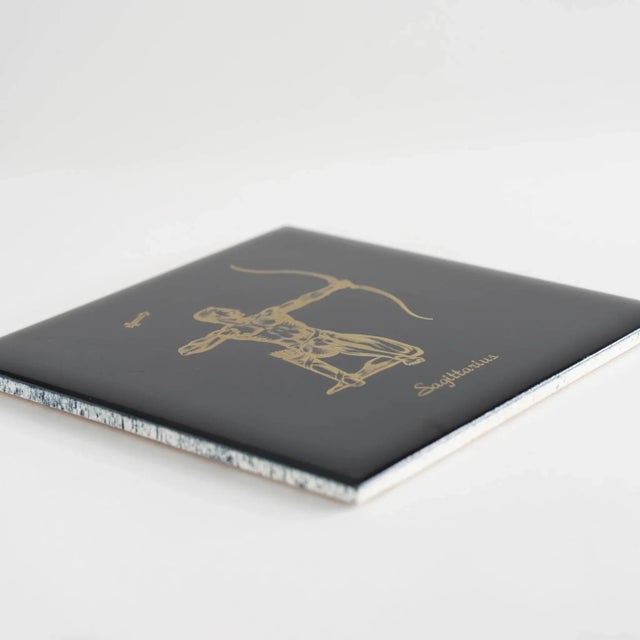 Vintage Sagittarius Ceramic Wall Tile For Sale In New York - Image 6 of 9