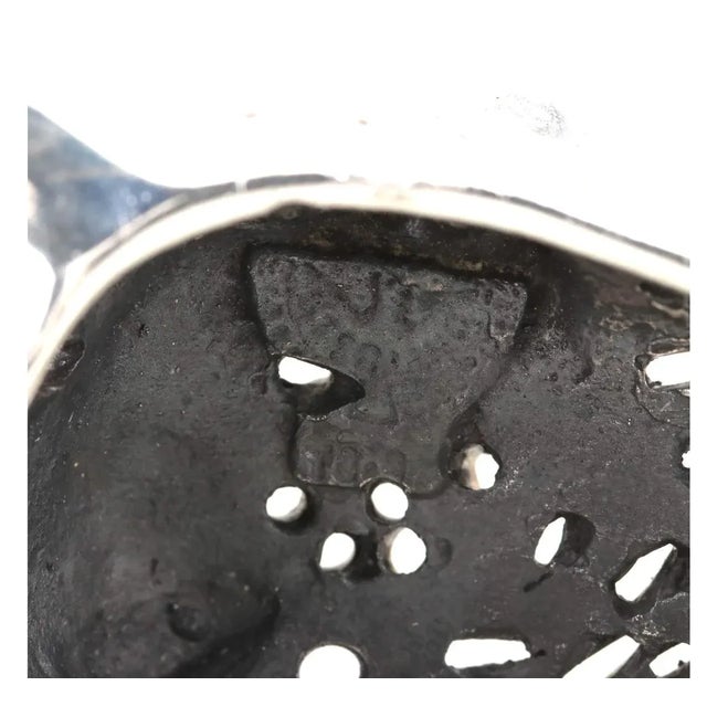 Metal Vintage Emilia Castillo Mexico Modernist Los Castillos Sterling Jaguar Cuff Bracelet For Sale - Image 7 of 7