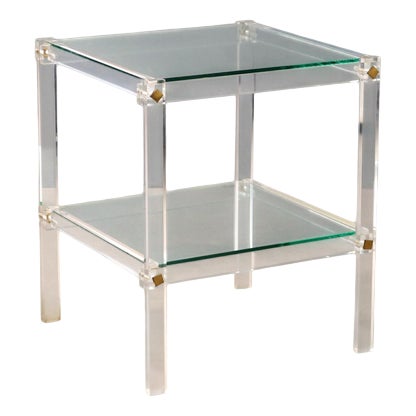 Acrylic Glass Coffee Table, 1980s For Sale