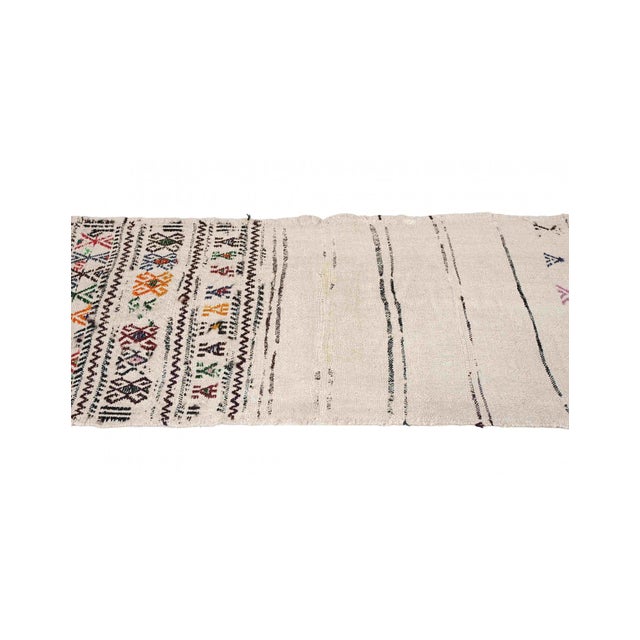 Vintage Embroidered Hemp Kilim Runner - 2`3" X 7`10" For Sale In Los Angeles - Image 6 of 6