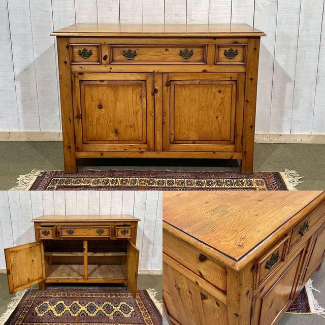 English fir sideboard from the 1950s - W=1.21m D=59cm H=87cm