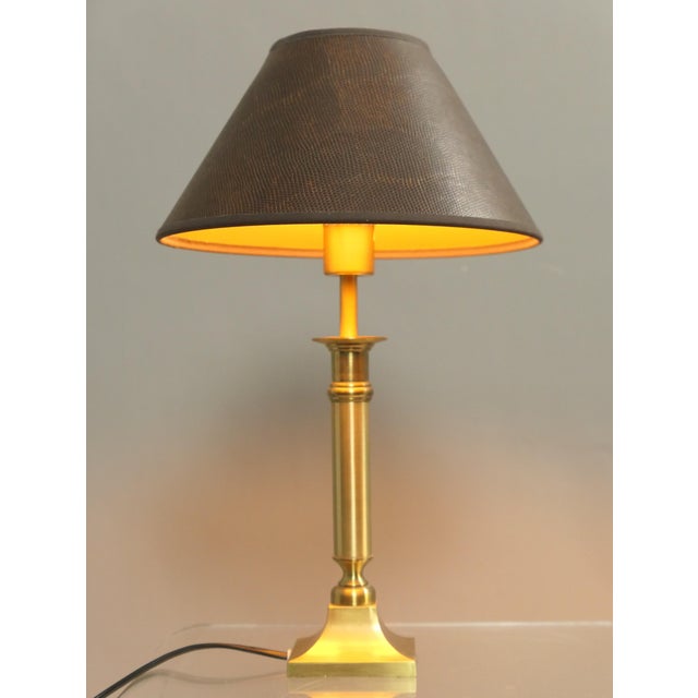 Brass Table Lamps, Germany, 1980s, Set of 2 For Sale - Image 4 of 12