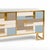 Blue Italian Sideboard with Glass and Brass from Justfurnituress SRL For Sale - Image 8 of 11