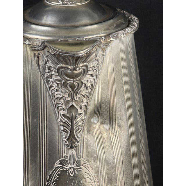Metal Patented Double Wall Silverplate Coffee Pot, 1856 For Sale - Image 7 of 13