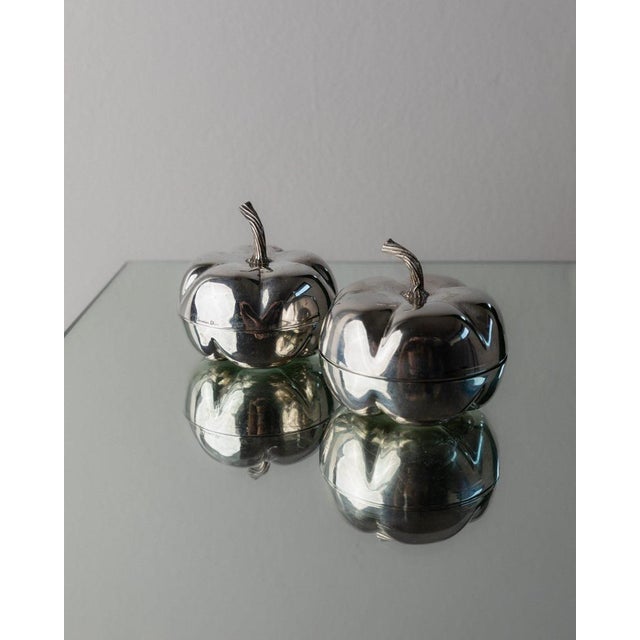 Vintage Silver-Plated Pumpkin Lighter and Ashtray or Bowl by Christian Dior, 1970s, Set of 2 For Sale - Image 11 of 11