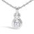 Crafted from gleaming .925 sterling silver, this 18-inch pendant necklace captures the essence of eternity with its...