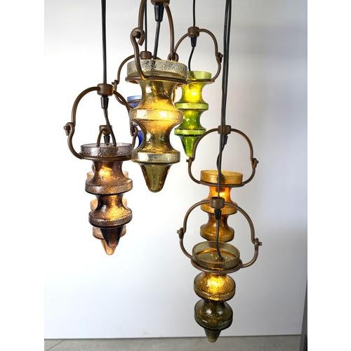Brutalist Stalacticte Chandelier by Nanny Still for Massive Belgium, 1960s For Sale - Image 11 of 14