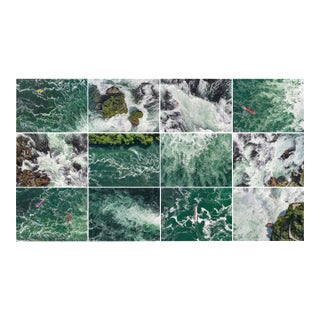 Set of 12 Prints of the Aerial Views Rhine Fall Series, Limited Edition Photographs by Bernhard Lang For Sale