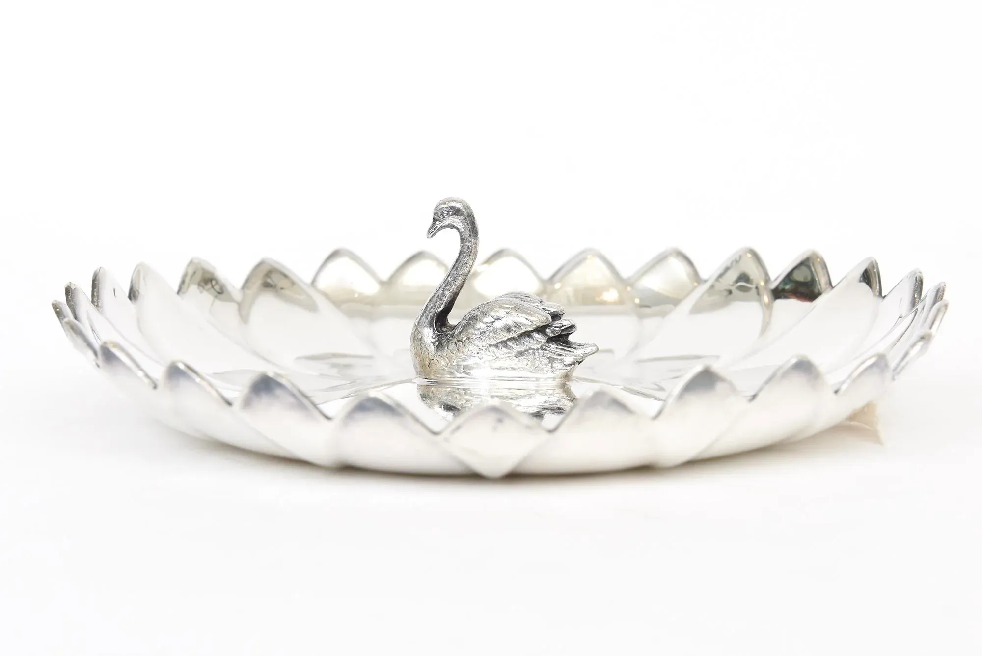 Vintage Reed and Barton Silver-Plate Swan Bowl, Dish or Serving