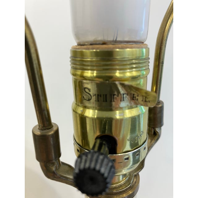 1980s Pair of Brass Candlestick Lamps Signed Stiffel For Sale In Boston - Image 6 of 8
