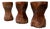 Set of Three Stools in Pequi Hardwood, Jose Zanine Caldas, 1970s For Sale