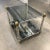 Mid-Century Modern 1980s Mid-Century Modern Chrome & Brass Tiered Glass End Table For Sale - Image 3 of 13