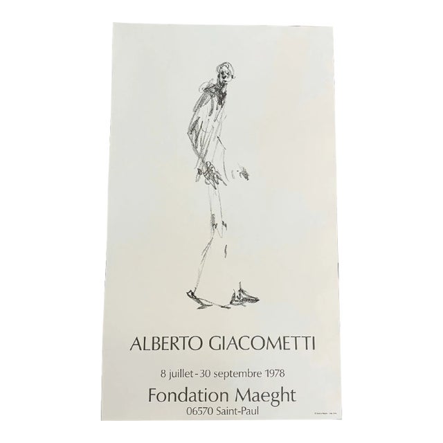 Original 1978 Alberto Giacometti, Fondation Maeght Original 1978 Alberto Giacometti, Fondation Maeght