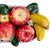 1990s Italian Glazed Ceramic Apples & Bananas Basket Topiary Centerpiece for Gumps San Francisco For Sale In San Diego - Image 6 of 10