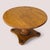 Vintage Round Solid Maple Pedestal End Table With Decorative Rosettes For Sale - Image 9 of 15