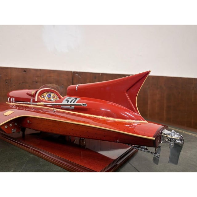 Metal Ferrari Hydroplane Boat Model, 2010s For Sale - Image 7 of 18