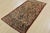 Cabin Hamedan Rug 3’4” X 6’8” Ivory Wool Semi-Antique Hand-Knotted Carpet For Sale - Image 3 of 14