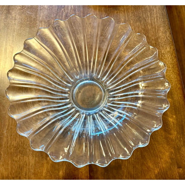 Mid 20th Century Heisey Crystolite Flared Serving Bowl For Sale - Image 10 of 12