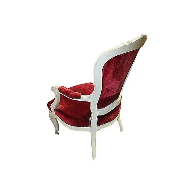 19th C. Louis XV Style Arm Chairs - A Pair For Sale - Image 5 of 10