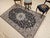 Vintage Fine Persian Nain Habibian Area Rug, Hand-Knotted Wool & Silk, Floral Pattern, 5x8, Navy & Ivory For Sale - Image 4 of 12