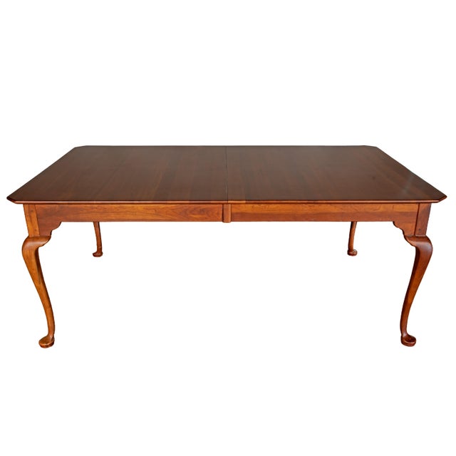 Traditional Lexington Bob Timberlake Solid Cherry Dining Table With Leaves & 7 Riverwood Chairs | Complete Set | One Owner Since 1990 For Sale - Image 3 of 18