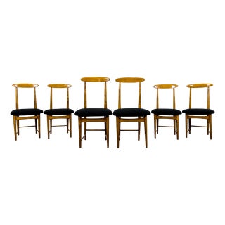 Mid-Century Dining Chairs by Bernard Malendowicz, Poland, 1960s, Set of 6 For Sale