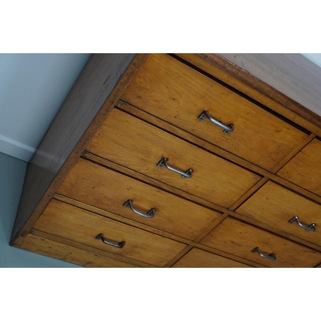 Mid-20th Century Dutch Industrial Beech Apothecary Cabinet For Sale - Image 4 of 15