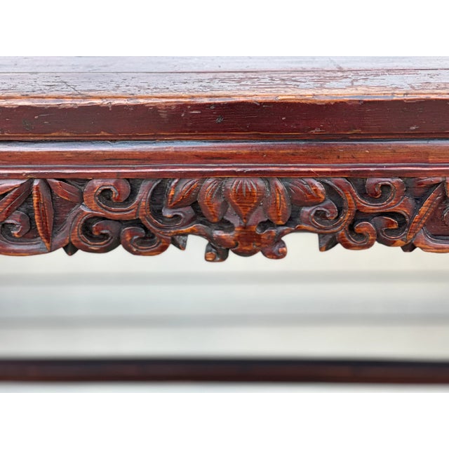 Late 19th Century Chinese Cedar Altar/ Console Table, Circa 1880 For Sale - Image 5 of 12