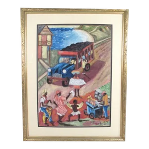 Oil Painting on Canvas Signed "P. Freedman, 1974", Framed