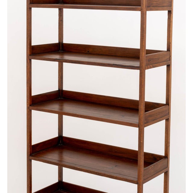 Late 20th Century Chinese Elm Wood Five-Tier Etagere For Sale - Image 5 of 7