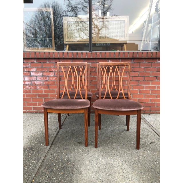 Vintage Danish Modern Style Dining Chairs - Set of 4. Uk Import For Sale In Seattle - Image 6 of 6