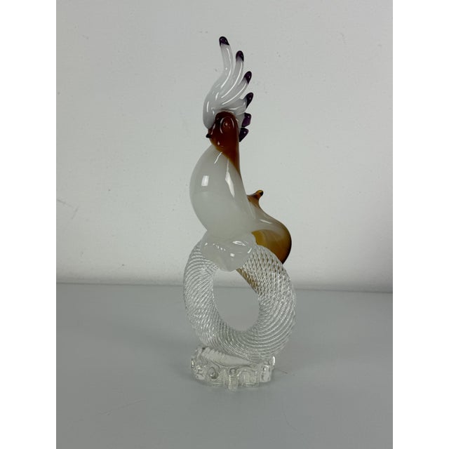 Murano Glass Bird in the style of Barovier & Toso, 1960s For Sale - Image 6 of 9