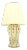 Cream Mid-Century Modern Faux Bamboo Motive Art Decorated Lamp For Sale - Image 8 of 8
