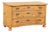 19th Century Danish Pine Curved Chest of Three Drawers For Sale