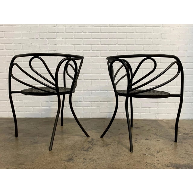 1970s Walter Coons for Clark & Burchfield Armchairs - a Pair For Sale - Image 5 of 12