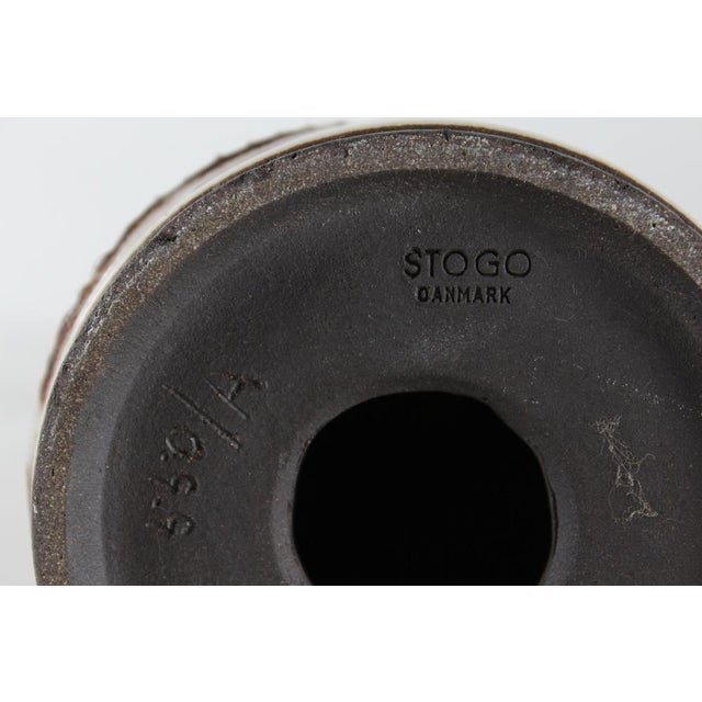 Textile Danish Modern Ceramic Table Lamp, 1960s For Sale - Image 7 of 9