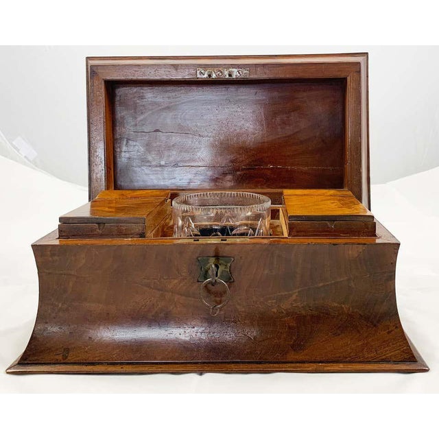 Wood Early 19th Century Mahogany Tea Caddy For Sale - Image 7 of 10