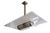 Silver Ceiling Lamp with Glass Rods and Chrome Plating, 1930s For Sale - Image 8 of 8