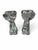 A breathtaking duo of authentic French luxury. This matched pair of heavy, clear crystal candlesticks features the highly...