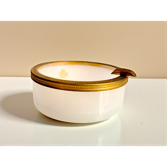 Metal Vintage Murano Opaline Glass Ashtray, 1960s For Sale - Image 7 of 10