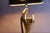 Sculptural Brass Hand Table Lamp with Black Shade, 1970s For Sale - Image 4 of 5