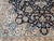 Vintage Nain Area Rug, Hand-Knotted Wool & Silk, Floral Pattern, 7x11, Navy & Ivory For Sale - Image 15 of 17