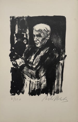 Arbit Blatas, Lithuanian French Artist Arbit Blatas Lithograph Georges Braque School of Paris, 1962