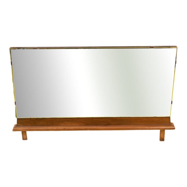 Vintage Wooden Mirror For Sale