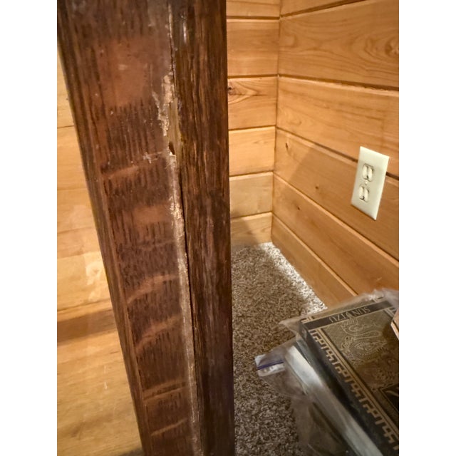 Antique Library Bookcase Lundstrom Chippendale Leaded Glass 3-Tier Sectional Barrister Bookcase - Quarter-Sawn Oak For Sale - Image 15 of 17