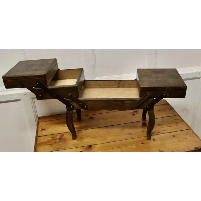 French Art Deco Metamorphic Concertina Work or Sewing Box, 1930s For Sale - Image 3 of 9