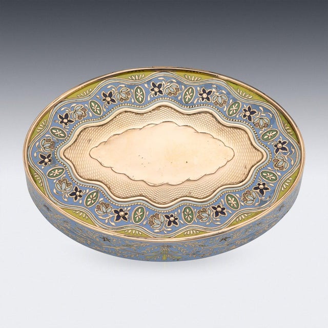 Antique 19th Century Swiss 18k Gold & Enamel Snuff Box, Geneva, 1830s For Sale - Image 9 of 18